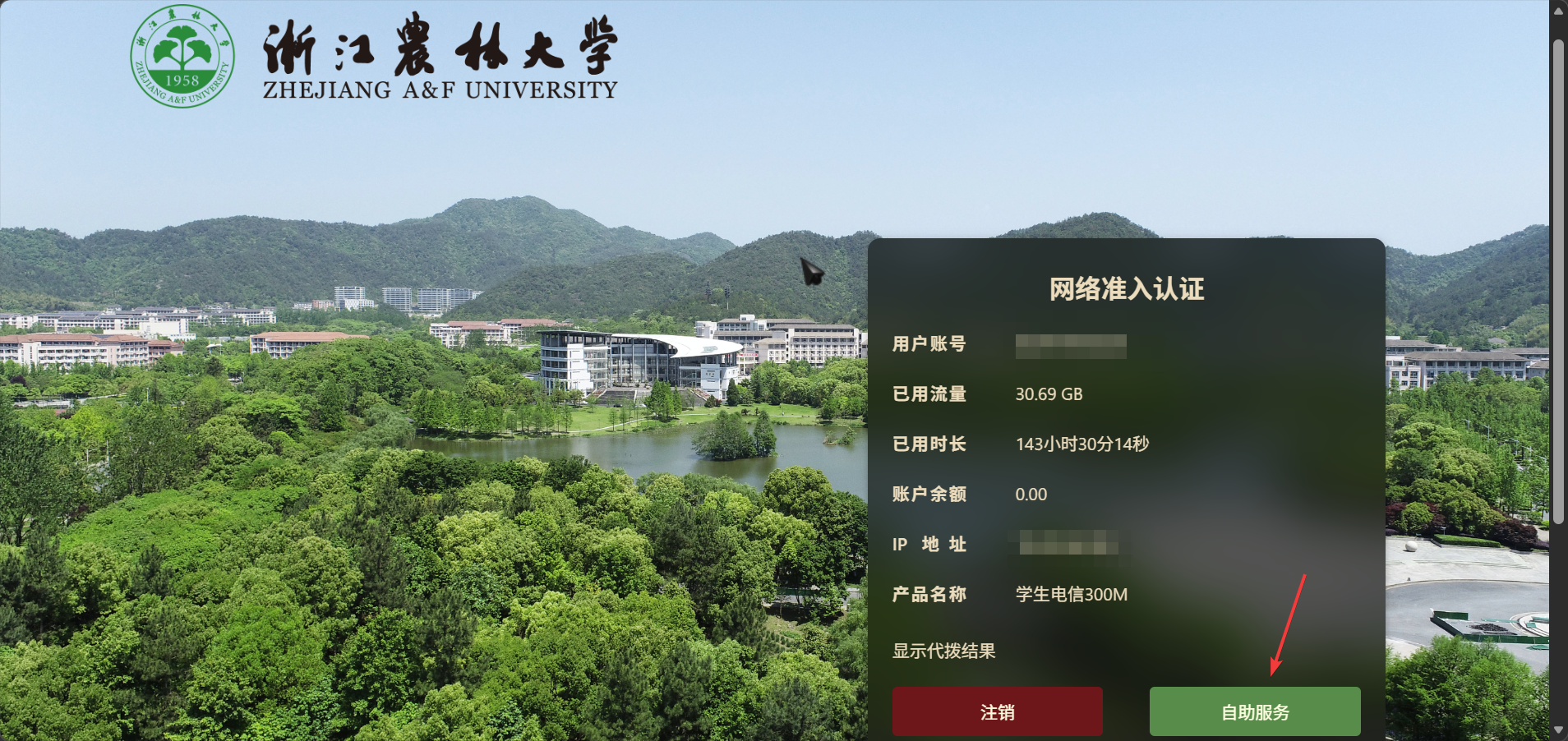 自助服务入口